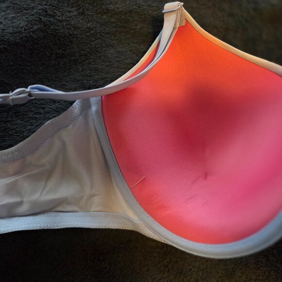 The Victoria's Secret Pink Tie Dye Wear Everywhere push up bra Front close 36DD - Picture 3 of 11
